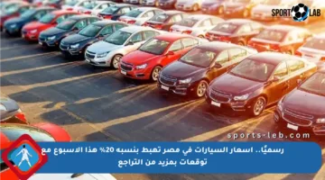 رسميًا.. أسعار السيارات في مصر تهبط بنسبة 20% هذا الأسبوع مع توقعات بمزيد من التراجع